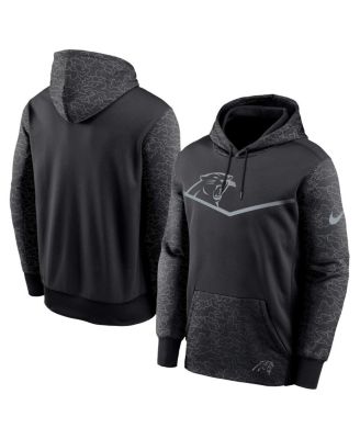 Men s Nike Black Carolina Panthers RFLCTV Chevron Pullover Hoodie Macy s