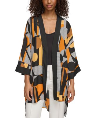 KARL LAGERFELD PARIS - Women's Signature-Print Kimono