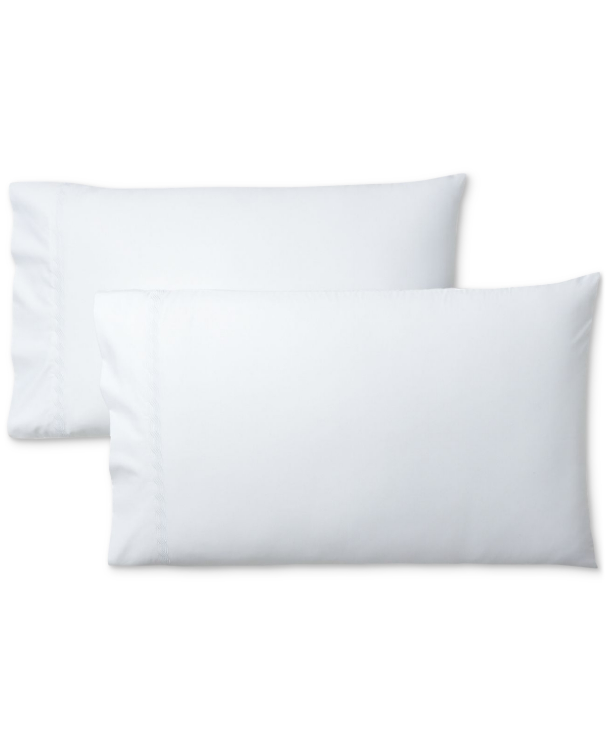 Lauren Ralph Lauren Spencer Cable Embroidery Pillowcase Set, King In White