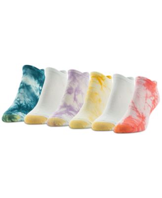 Gold Toe - Women's 6-Pk. Tie-Dyed No-Show Liner Socks