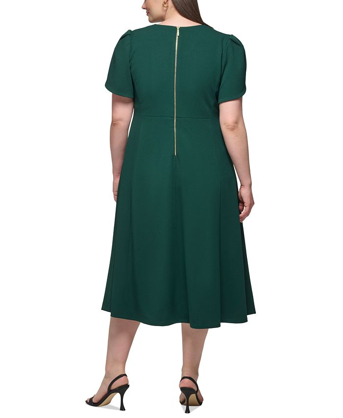 holiday a line dress Berylove Women Brown Holiday Dress With Slit A-Line V-Neck Velvet Short Sleeve Maxi Formal Dress, Brown / US16W