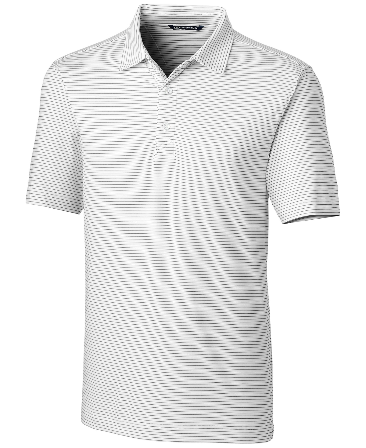 Forge Pencil Stripe Stretch Men's Big and Tall Polo Shirt - Hunter
