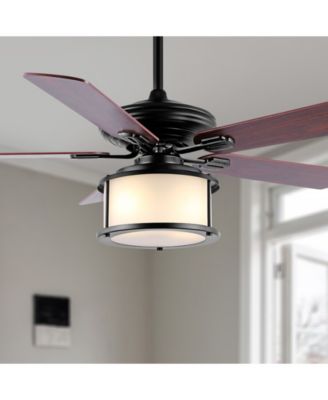Brantley 52" 2-Light Bohemian Farmhouse Iron LED CEILING FAN