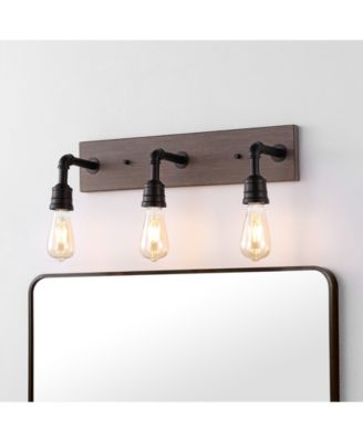 Corbett 22.13" 3-Light Rustic Farmhouse Iron LED Vanity