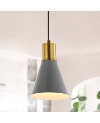 Apollo 6" 1-Light Mid-Century Modern Iron LED Pendant