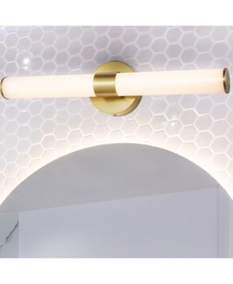 Brooks 20.13" 1-Light Industrial Mid-Century Iron Integrated LED Vanity Light