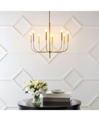 Amoros 27.25" 8-Light Modern Mid-Century Iron LED Chandelier