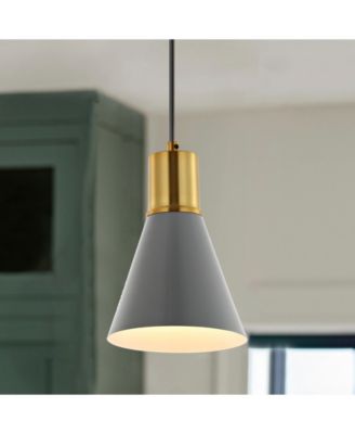 Apollo 6" 1-Light Mid-Century Modern Iron LED Pendant