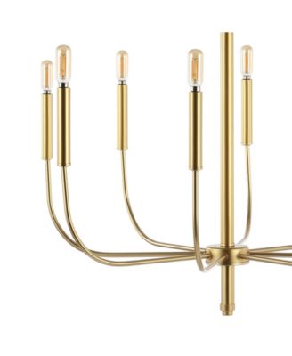 Amoros 27.25" 8-Light Modern Mid-Century Iron LED Chandelier