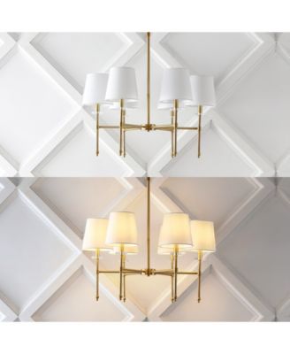 Cillian 27" 6-Light Mid-Century Modern Iron LED Chandelier