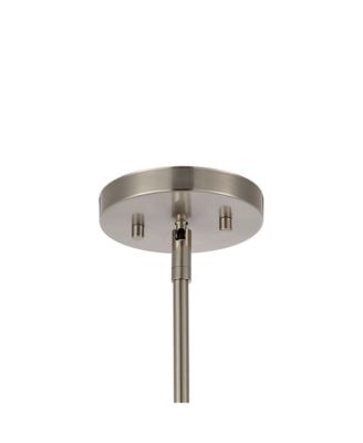 Arlo 11.5" 1-Light Mid-Century Modern Iron, Seeded Glass LED Pendant