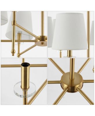 Cillian 27" 6-Light Mid-Century Modern Iron LED Chandelier