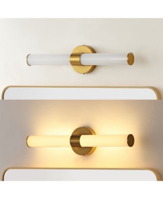 Brooks 20.13" 1-Light Industrial Mid-Century Iron Integrated LED Vanity Light