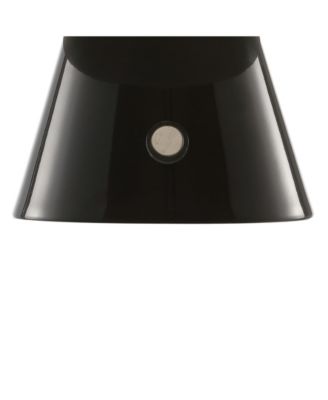 Porcini 7" Contemporary Bohemian Rechargeable, Cordless Iron Integrated LED Mushroom Table Lamp