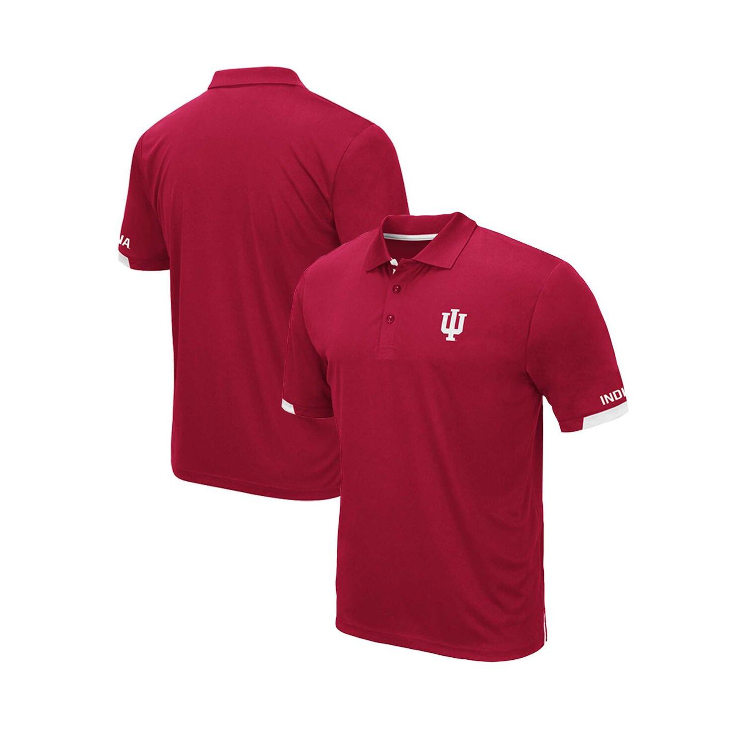 Men's Crimson Indiana Hoosiers Big and Tall Santry Polo Shirt