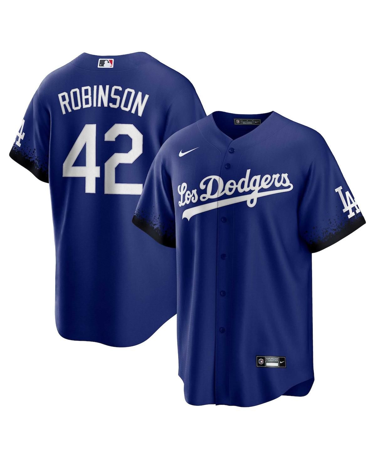 Мужская футболка Jackie Robinson Royal Los Angeles Dodgers City Connect, реплика игрока