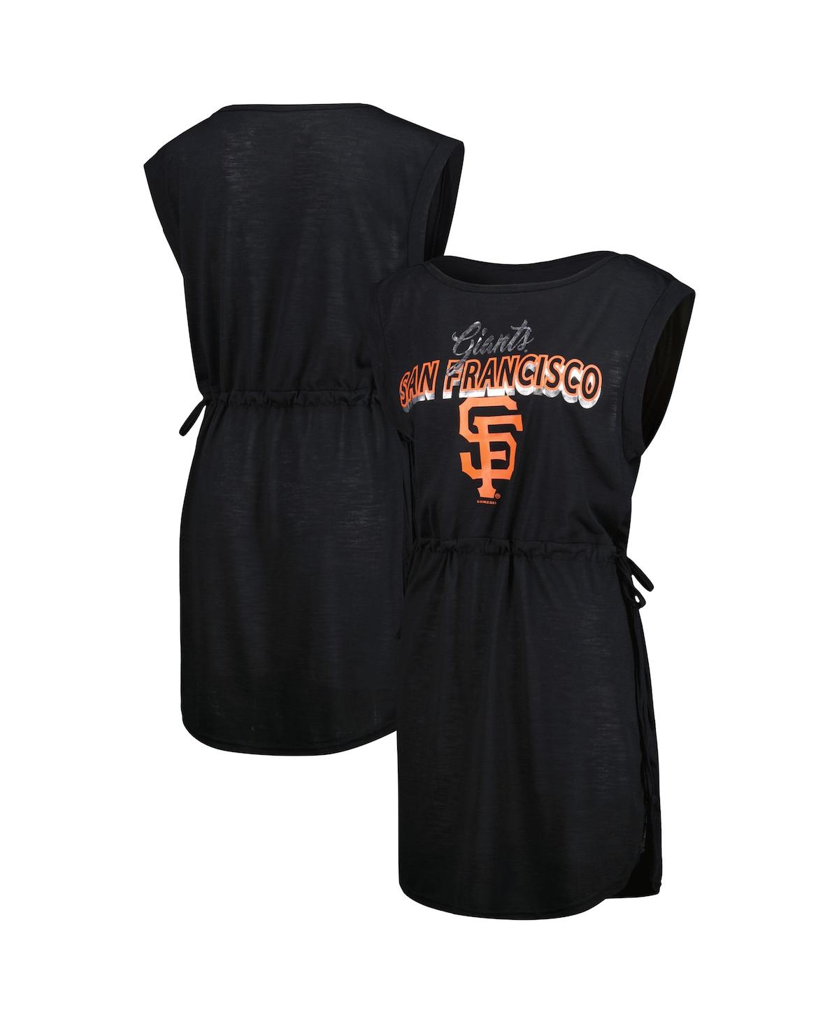 Women's G-iii 4Her by Carl Banks Black San Francisco Giants G.o.a.t Swimsuit Cover-Up Dress - Black