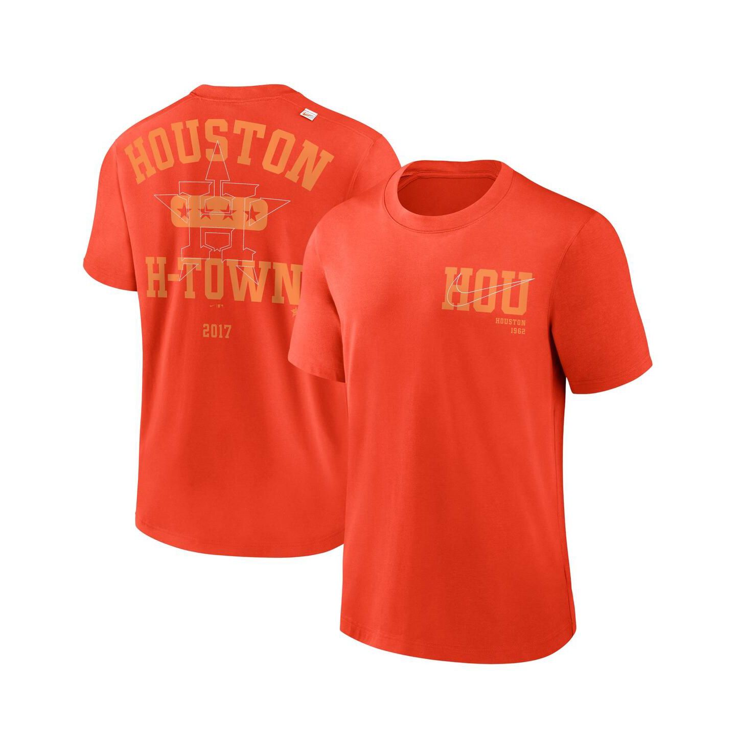 Мужская футболка Nike Orange Houston Astros Statement Game Over — фото 2