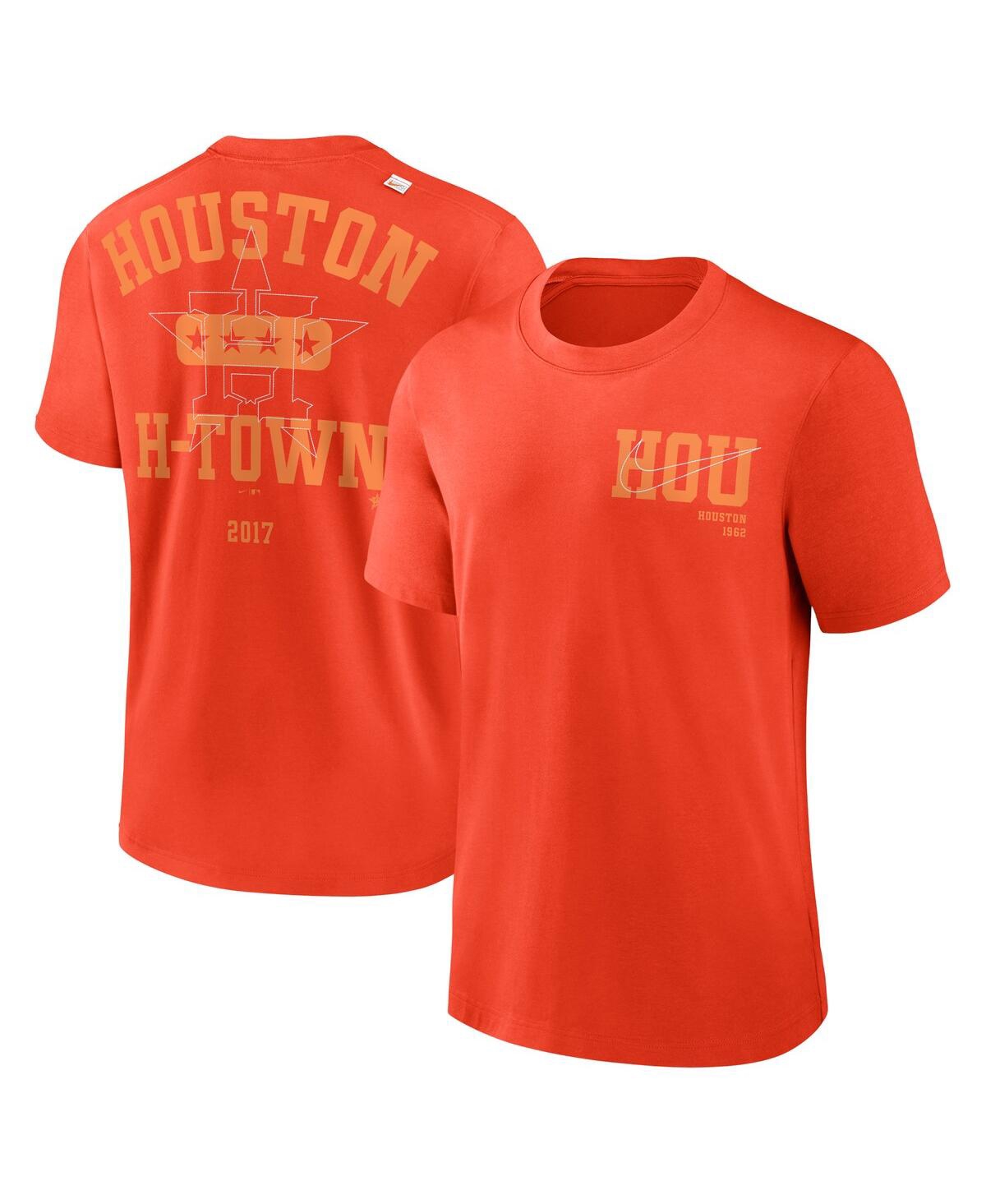 Shop Nike Men's  Orange Houston Astros Statement Game Over T-shirt