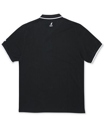 Kangol Men's Pique Short Sleeve Zip-Placket Polo Shirt - Macy's