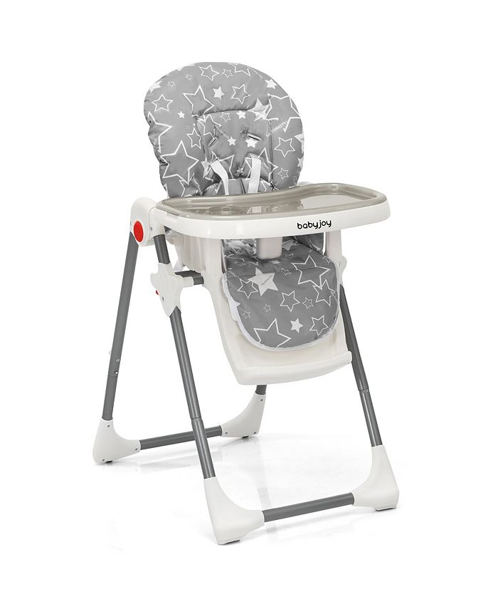 Costway Folding Baby High Chair Dining Chair w/ 6Level Height Adjustment Macy's