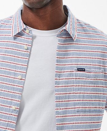 Barbour Men s Newquay Tailored Seersucker Short Sleeve Shirt Macy s
