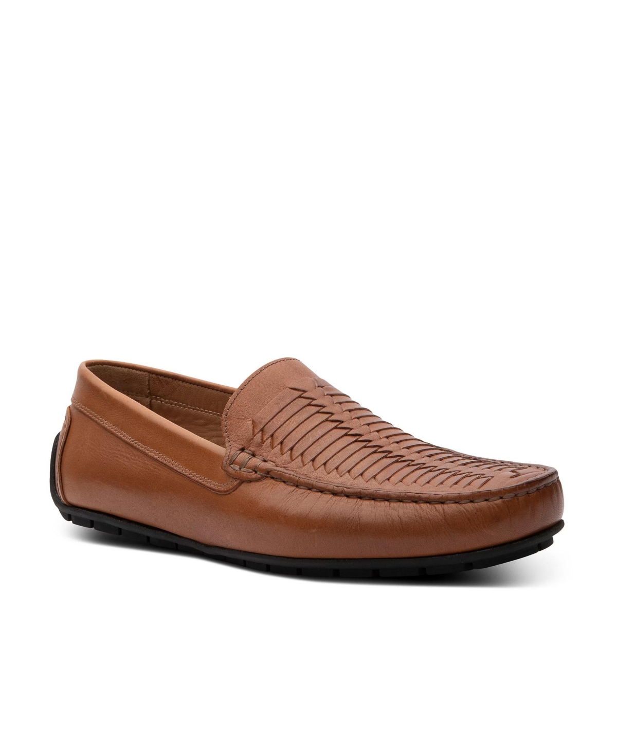 Men's Tucson Woven Slip-On Driving Moccasin Loafer Shoes - Tan