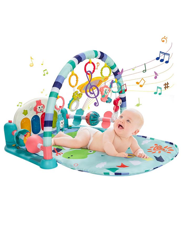 Costway Baby Gym Play Mat Kick & Play Piano Gym Mat Activity Center for