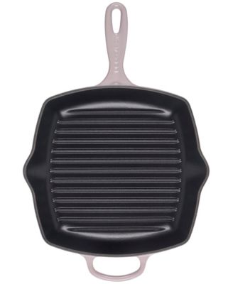 10.25" Enameled Cast Iron Skillet Grill with Helper Handle