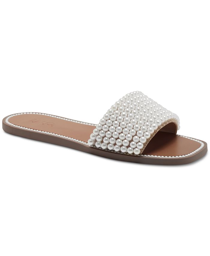I.N.C. International Concepts Pelle Flat Slide Sandals, Created for ...