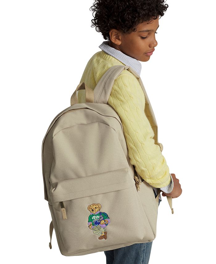 Polo Ralph Lauren Big Boys Embroidered Polo Bear Backpack - Macy's
