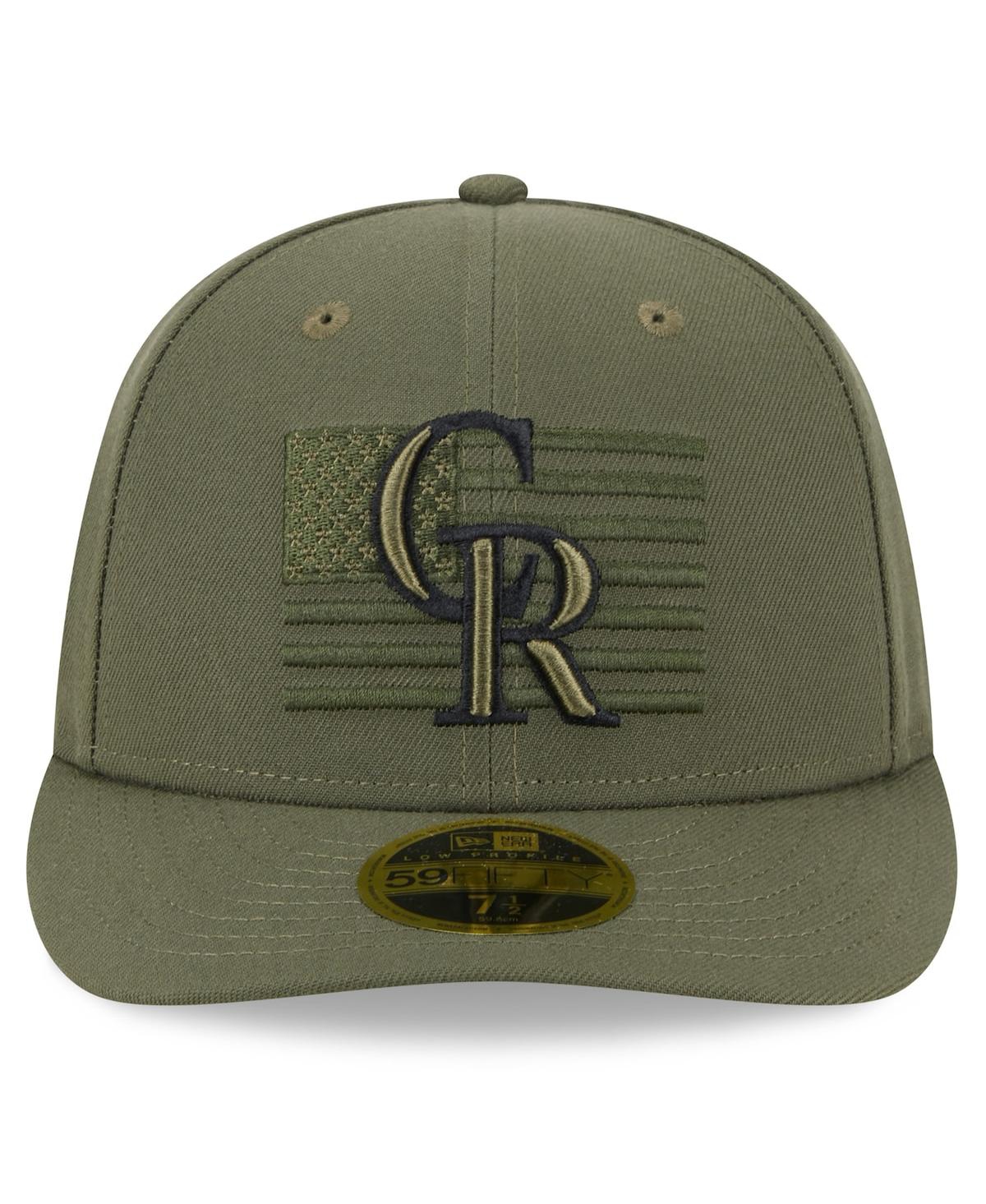 Shop New Era Men's  Green Colorado Rockies 2023 Armed Forces Day Low Profile 59fifty Fitted Hat