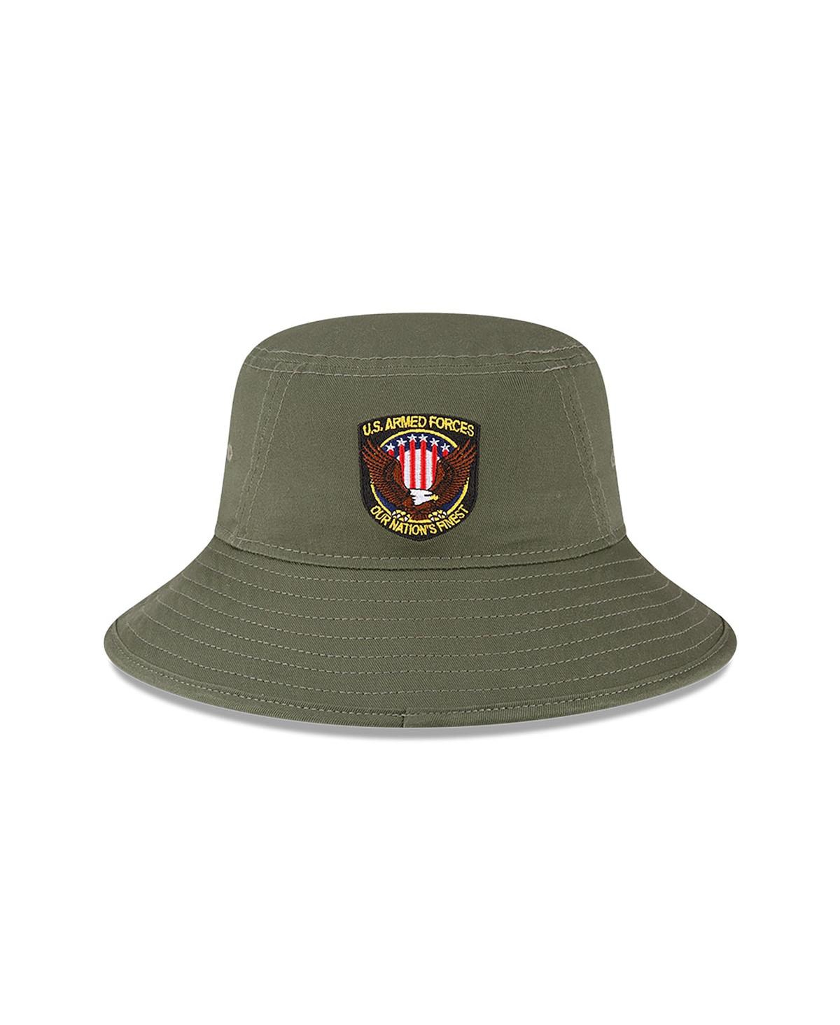 NEW ERA MEN'S NEW ERA GREEN PITTSBURGH PIRATES 2023 ARMED FORCES DAY BUCKET HAT 