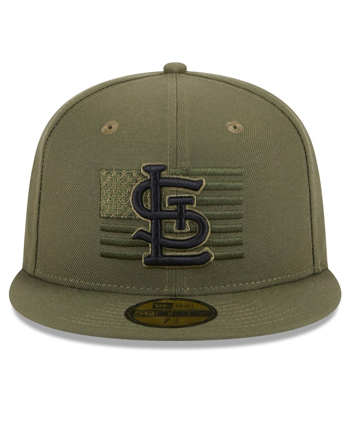 NEW ERA MEN'S NEW ERA GREEN ST. LOUIS CARDINALS 2023 ARMED FORCES DAY ON-FIELD 59FIFTY FITTED HAT