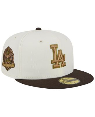 New Era Men's White, Brown Los Angeles Dodgers 50th Team Anniversary ...