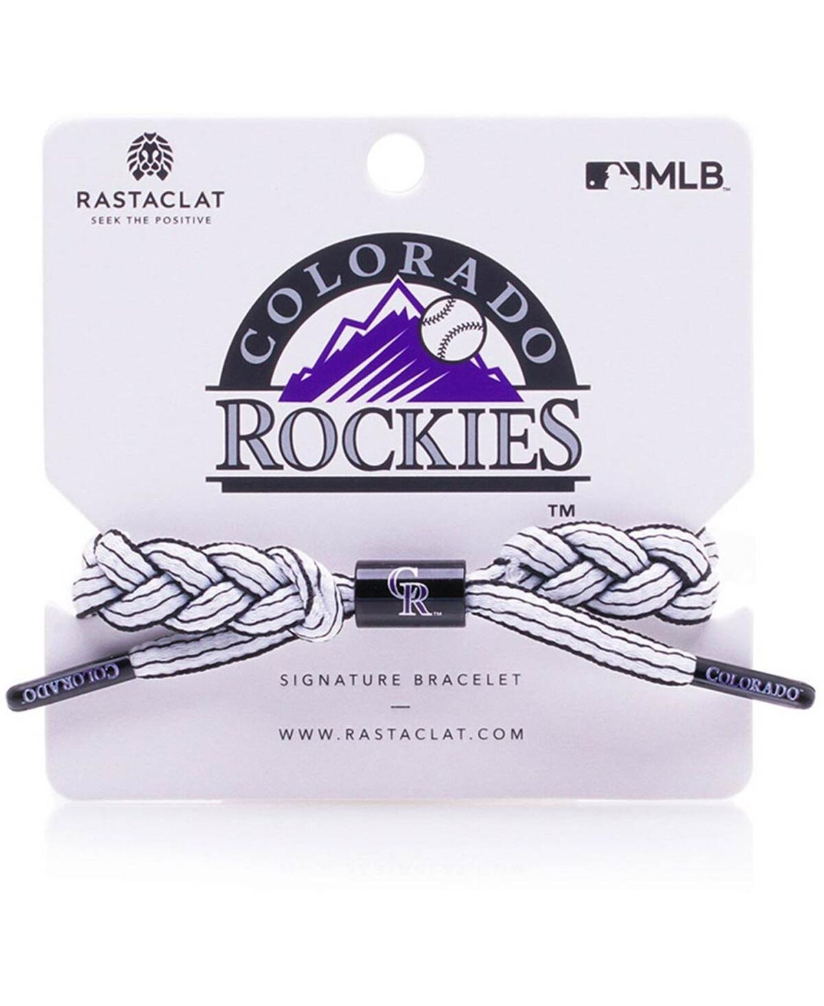 Rastaclat Men's Colorado Rockies Signature Infield Bracelet In White