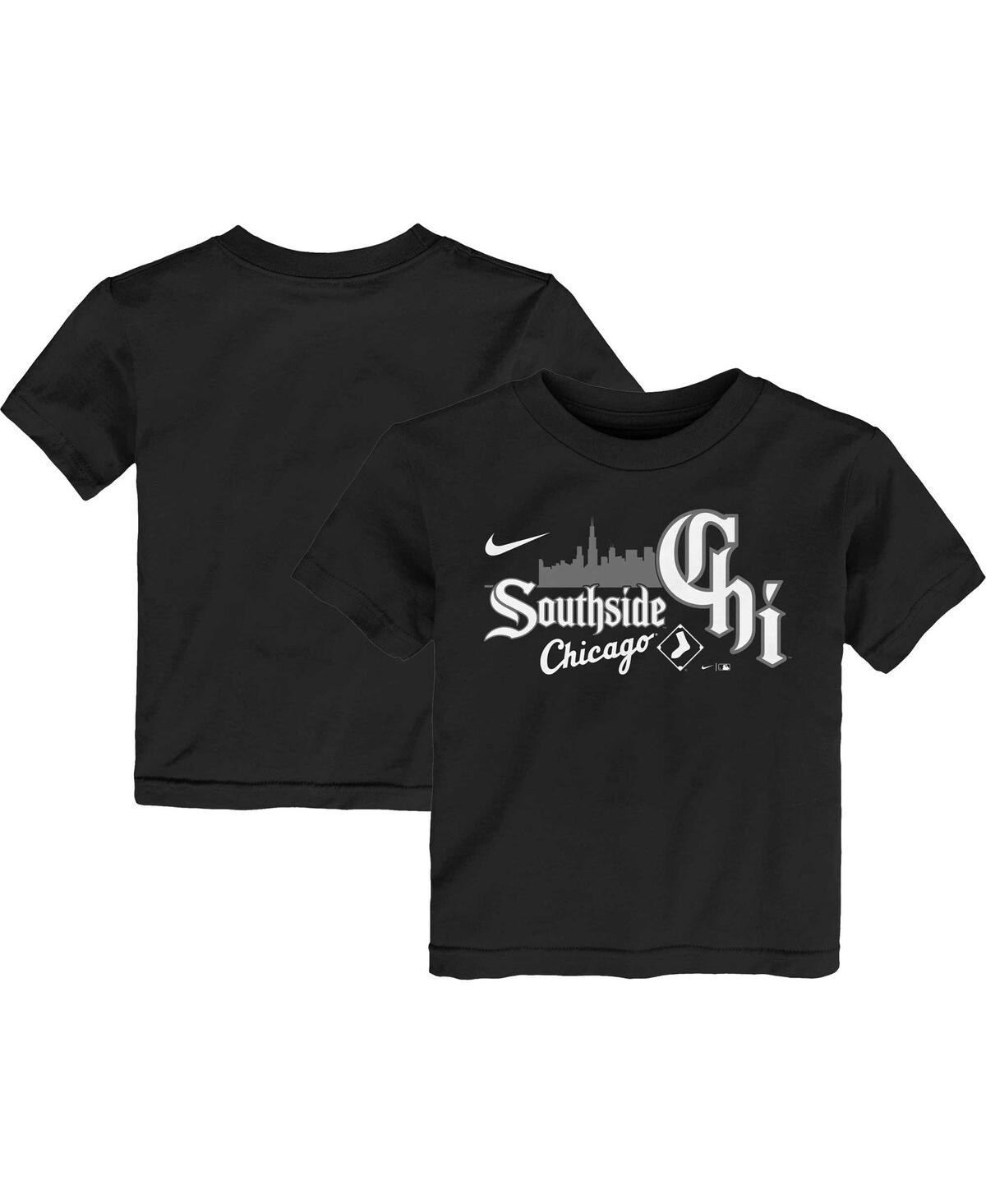 Nike Babies' Toddler Boys And Girls  Black Chicago White Sox City Connect Graphic T-shirt