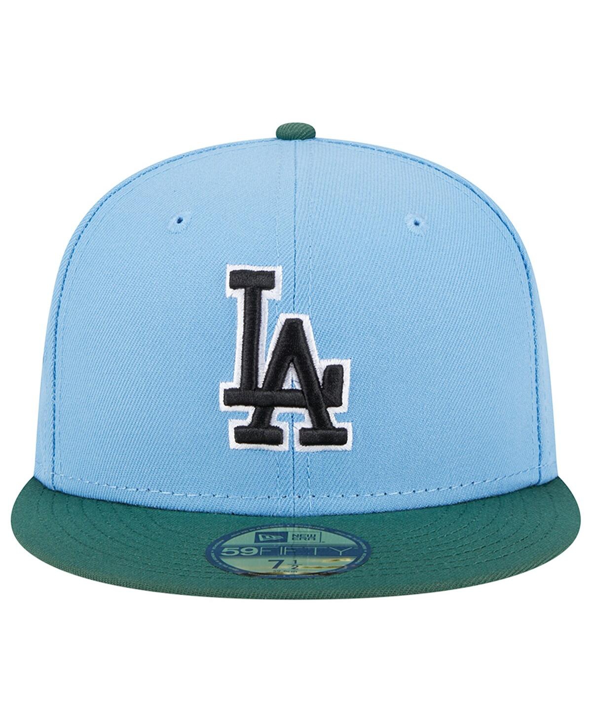 New Era Men's  Sky Blue, Cilantro Los Angeles Dodgers 1988 World Series 59fifty Fitted Hat In Sky Blue,cilantro