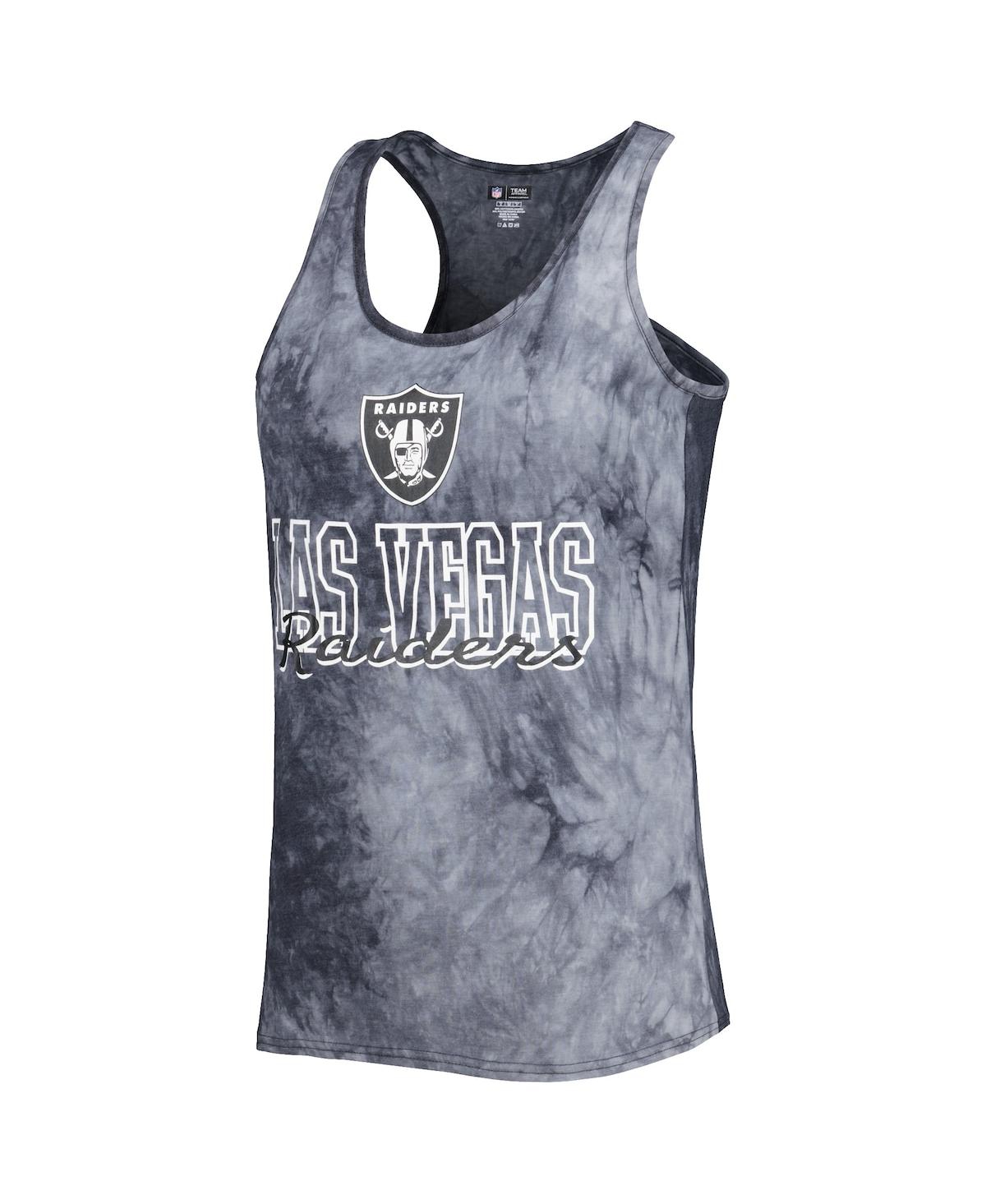 Shop Concepts Sport Women's  Charcoal Las Vegas Raiders Billboard Scoop Neck Racerback Tank And Shorts Sle