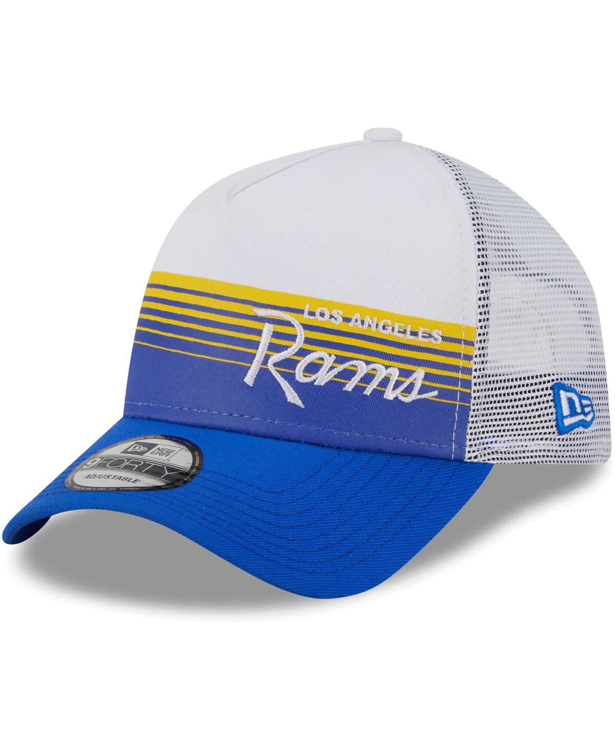New Era Royal Los Angeles Rams Horizon 9forty Snapback Hat In Royal