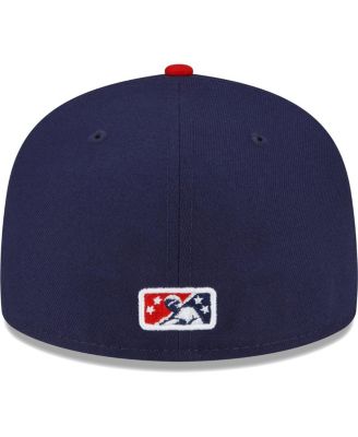 Men's Navy Jacksonville Jumbo Shrimp Authentic Collection Alternate Logo 59FIFTY Fitted Hat