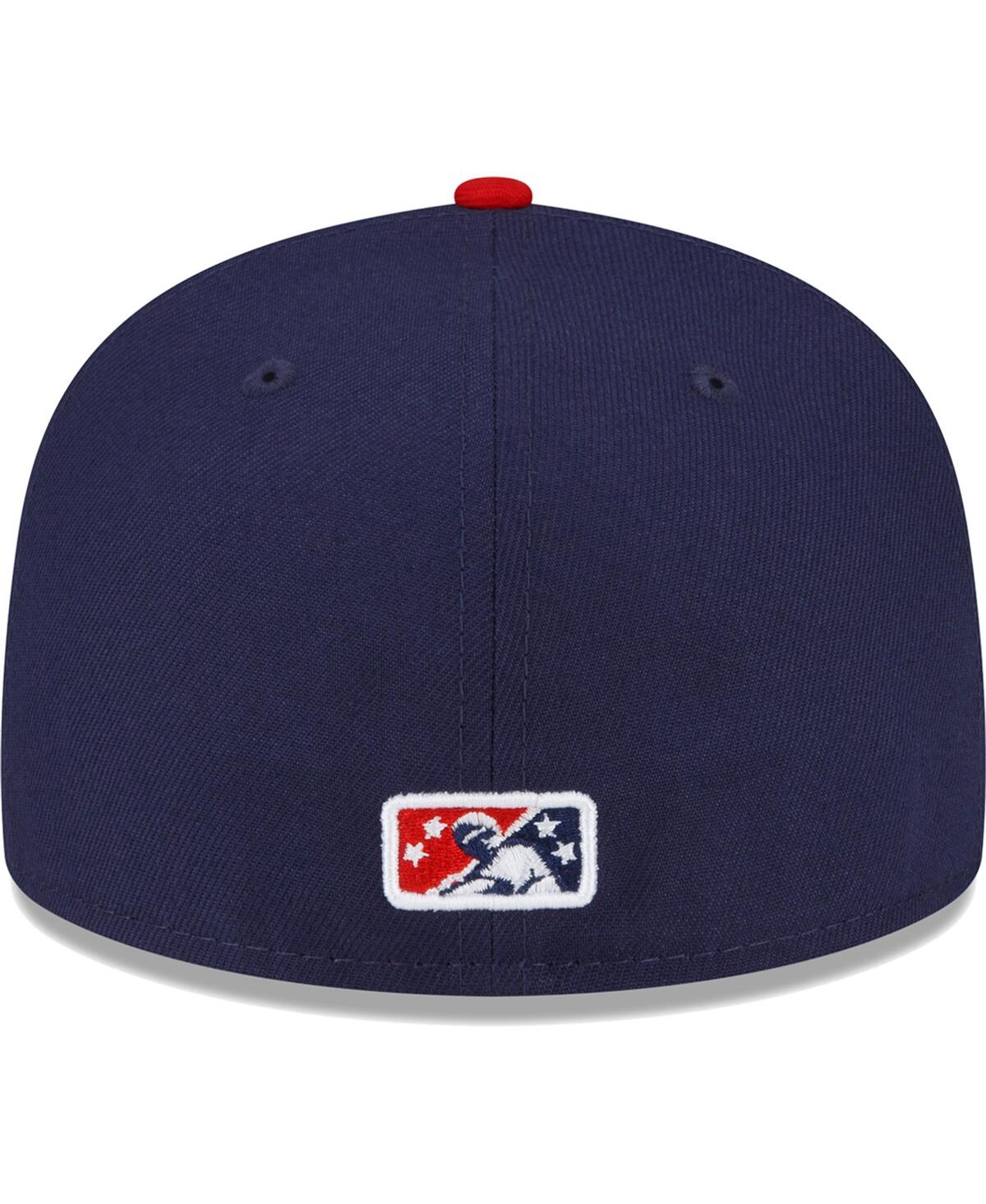 Men's New Era Navy Jacksonville Jumbo Shrimp Authentic Collection Alternate Logo 59FIFTY Fitted Hat