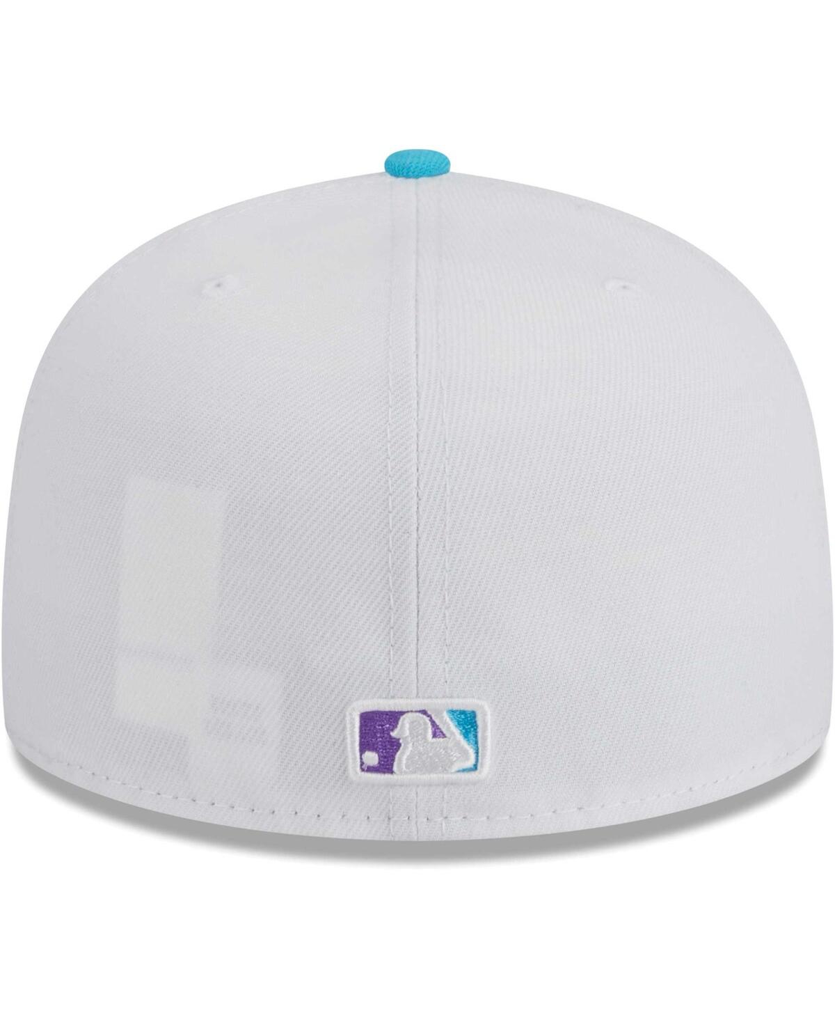 New Era Men's  White Los Angeles Dodgers Vice 59fifty Fitted Hat In White