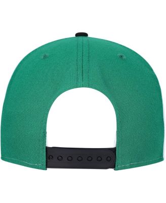 New Era Men's Black Boston Celtics Pop Panels 9FIFTY Snapback Hat
