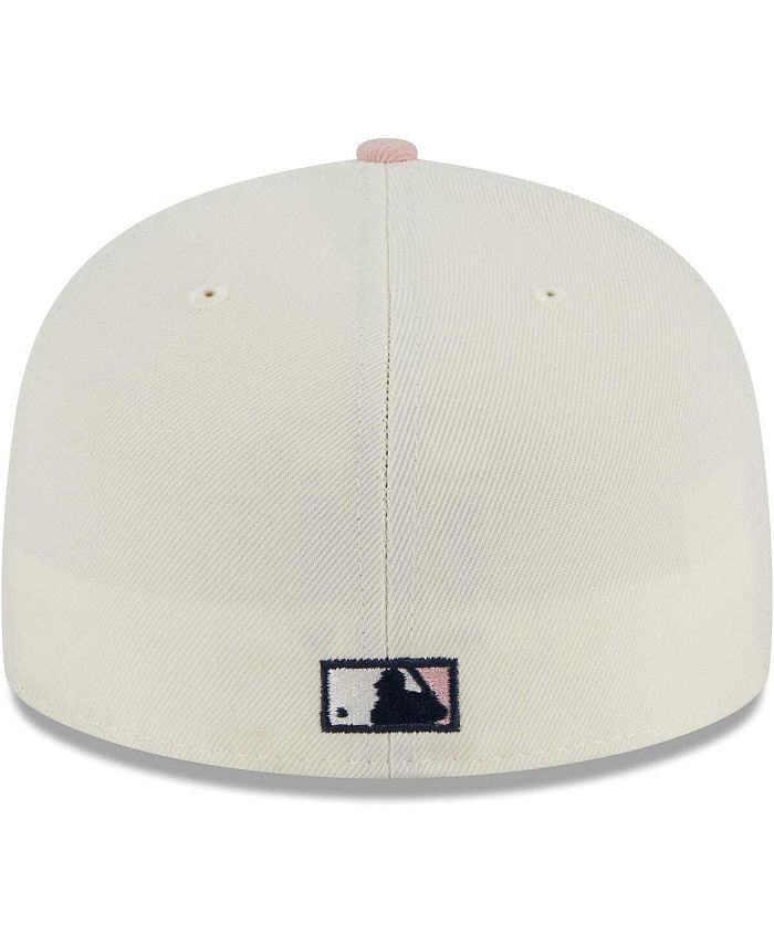 New Era Men's White, Pink New York Yankees Chrome Rogue 59FIFTY Fitted ...