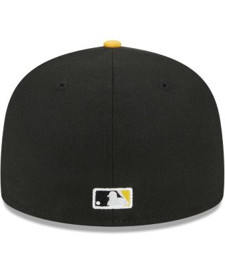 New Era Men's Black, Gold Cleveland Guardians 59FIFTY Fitted Hat - Macy's