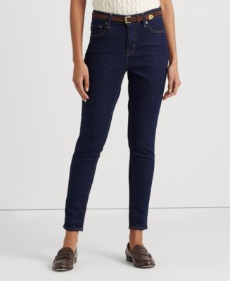 Lauren Ralph Lauren High-Rise Skinny Ankle Jeans - Macy's