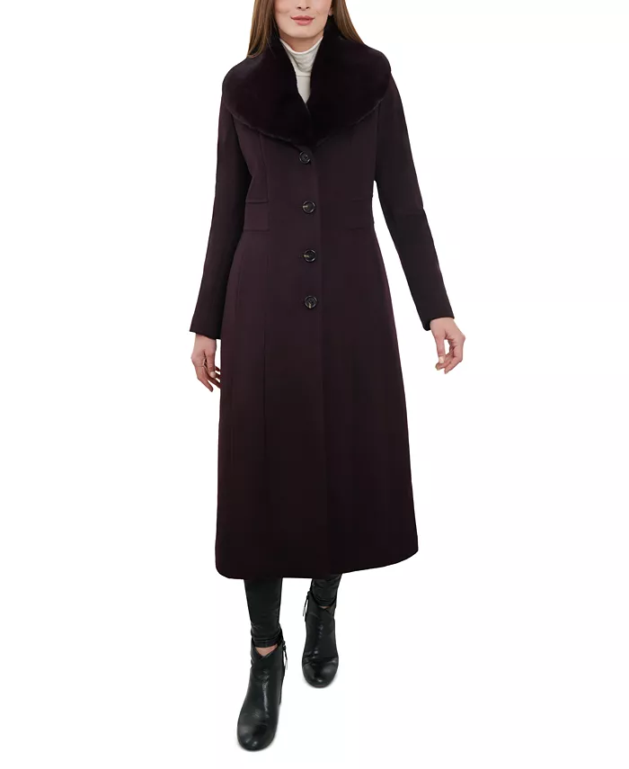 Women's Wool Blend Maxi Coat, Created for Macy's