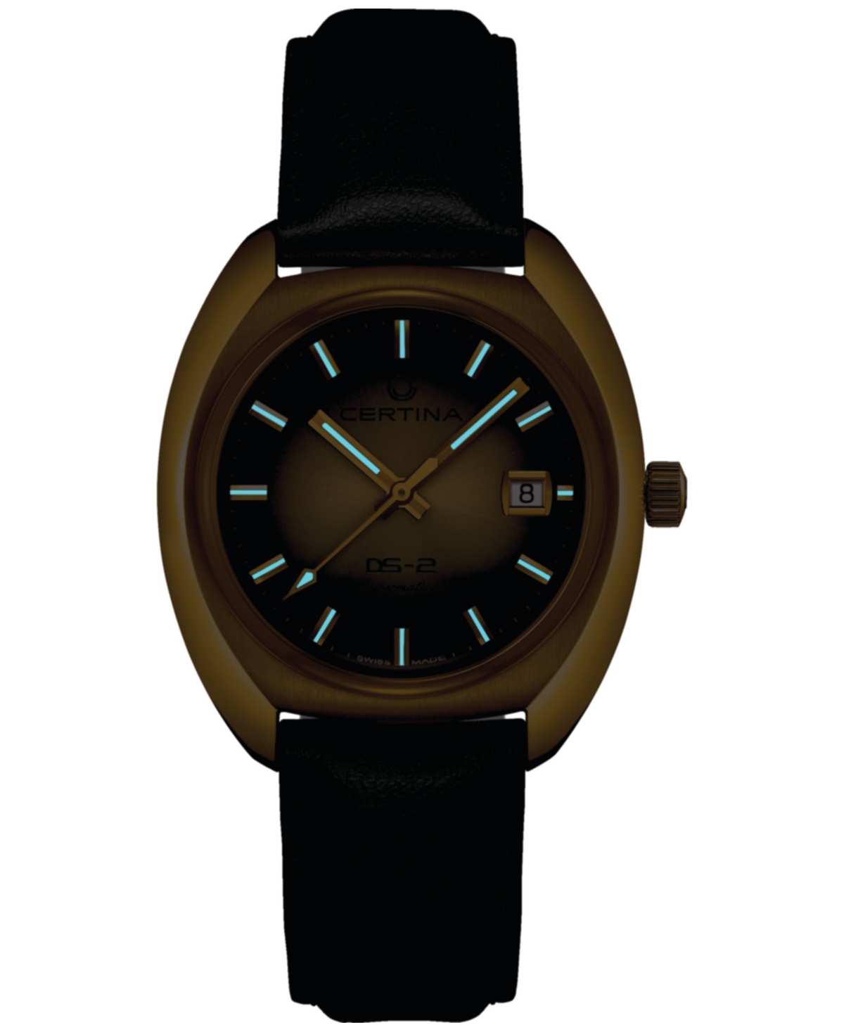 Men's Swiss Automatic Ds-2 Black Synthetic Strap Watch 40mm - Yellow