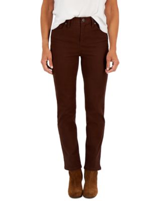 Style & Co - Petite High Rise Straight-Leg Jeans